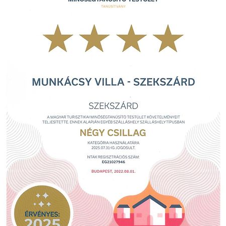 Munkacsy Villa - Szekszárd Eksteriør billede